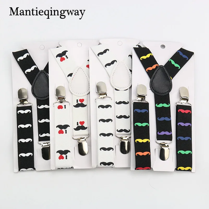 Mantieqingway/подтяжки для детей с рисунком бороды вечерние подтяжки мальчиков и