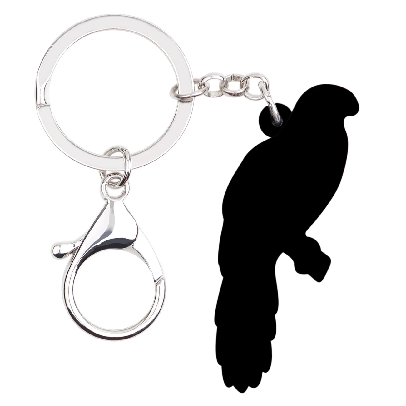 Акриловые брелки WEVENI для ключей с попугаем и птицами держатель тропическим