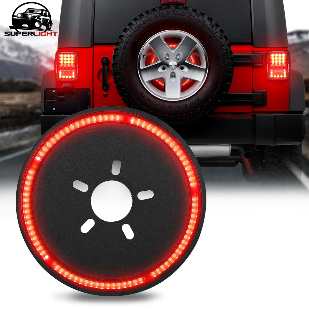 Запасной тормозной светильник для шин колес 3 й третий Jeep Wrangler 2007 2017 красный