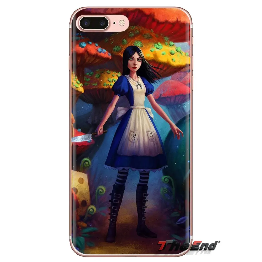 For Samsung Galaxy J1 J2 J3 J4 J5 J6 J7 J8 Plus 2018 Prime 2015 2016 2017 Transparent Soft Skin Case Alice Madness Returns Girls |