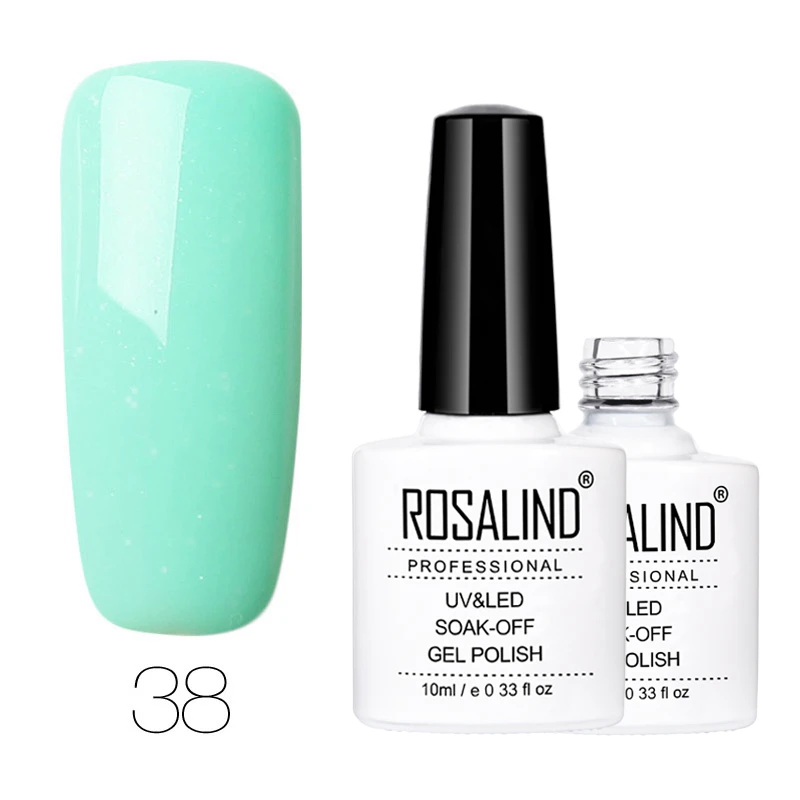 RD38 Гель ROSALIND 1, 10 мл,, чистый цвет, серия, Гель-лак для ногтей, повседневный Гель-лак, УФ светодиодный, для маникюра, для наращивания ногтей - Цвет: RD38