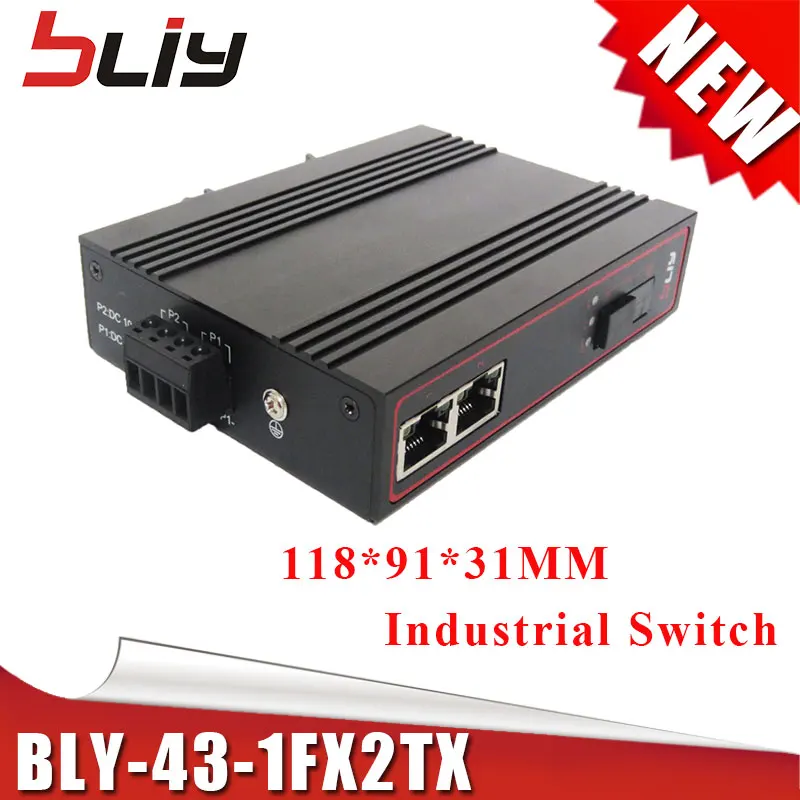 1 волокно 2 RJ45 Ethernet промышленные Grand переключатель 10/100 Мбит/с Неуправляемый
