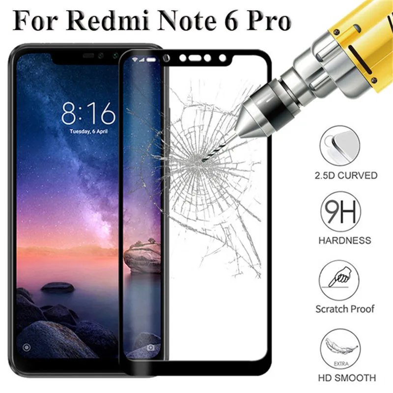 

Защитное стекло 9H для Xiaomi Redmi Note 6 Pro 7 Pro, защитный чехол для экрана Xiaomi Redmi 6A 6pro A6 pro6, защитная пленка