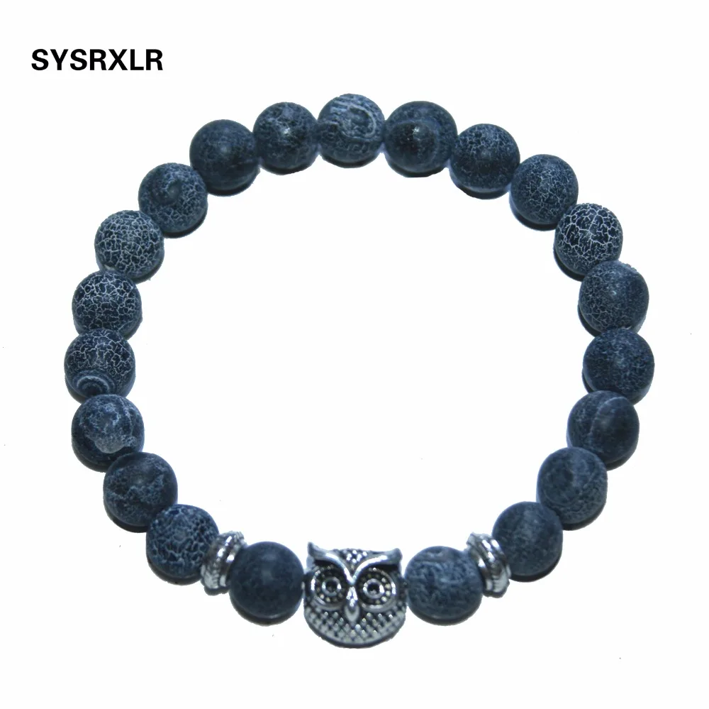 Вулканическая лава с глазами тигра браслет из 19 натуральных камней украшенный