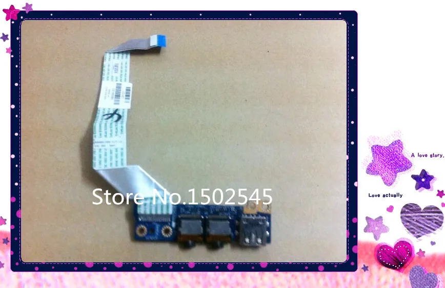 Бесплатная доставка оригинальный ноутбук LCD звуковая плата USB для HP ENVY4 ENVY4-1000 TPN-C102
