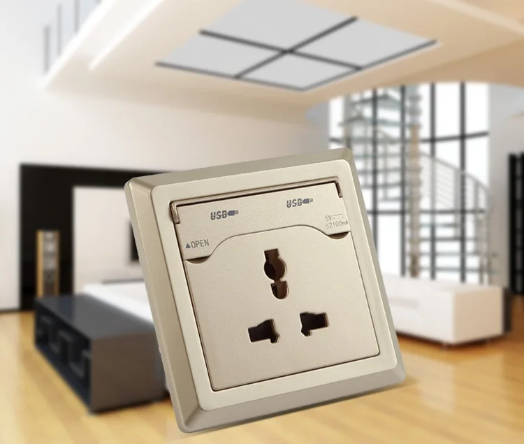 Универсальная Розетка с зарядным устройством usb двойное зарядное устройство USB