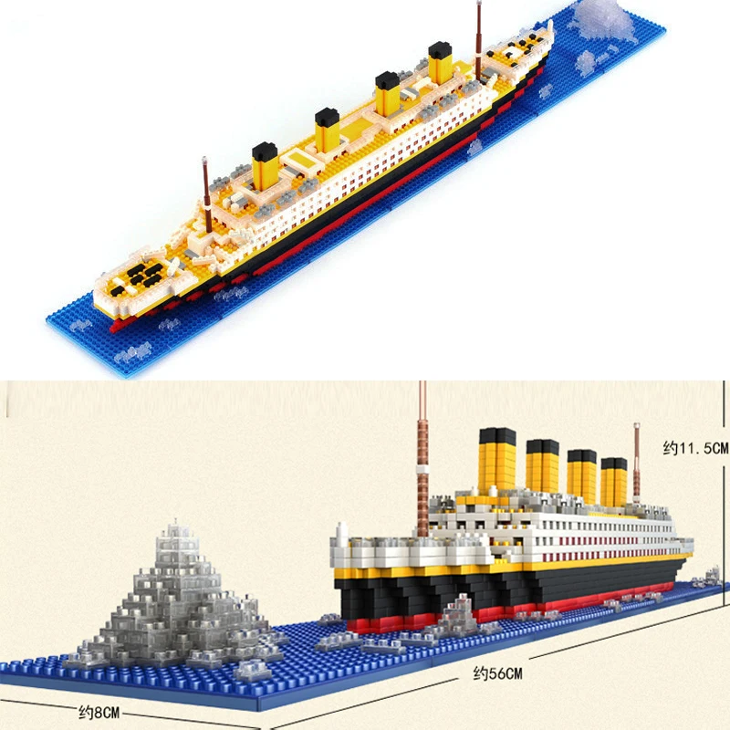 2019 Модернизированный Титаник RMS строительные блоки круиз лодка комплект кирпич