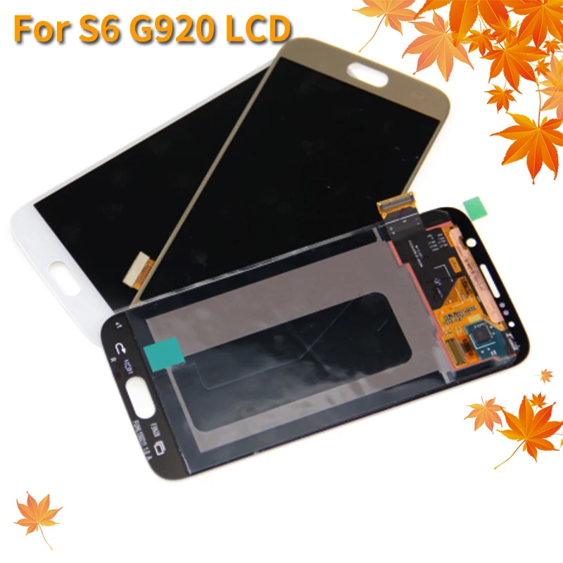 Супер AMOLED lcd для Samsung Galaxy S6 G920 G920F дисплей сенсорный экран дигитайзер сборка белый