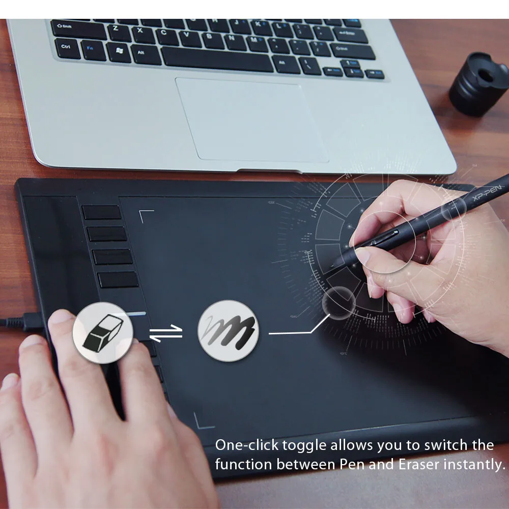 XP-Pen Star03 Графический Планшет Цифровой планшет для рисования Комплект с Перчаткой и Защитной Пленкой