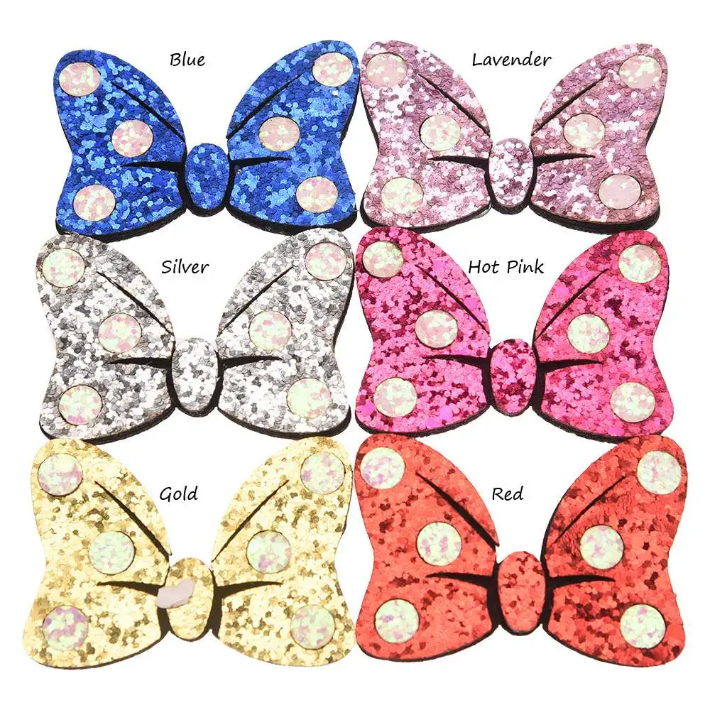 Банты с блестками в горошек 6 дюймов 144 шт.| |