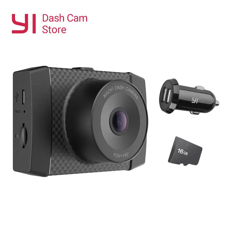 Автомобильный видеорегистратор YI Ultra Dash Camera Разрешение 2.7K Технология обработки Nano 140° угол обзора Голосовое управление