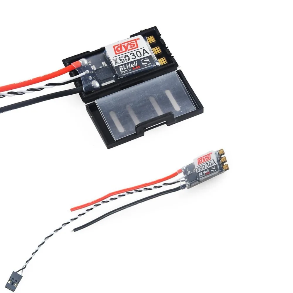 DYS XSD 30A 3-6S ESC BLHeli_S DSHOT Dshot600 контроль скорости для FPV гоночного дрона квадрокоптера |