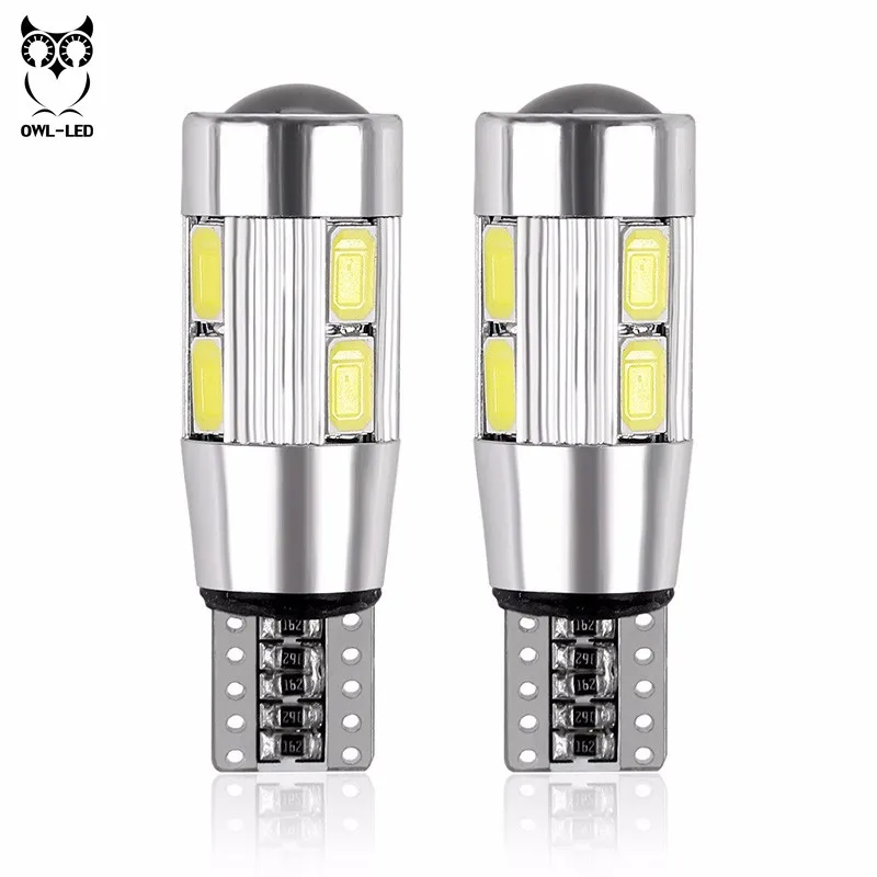 1 шт. светодиодный T10 194 W5W Canbus 10 SMD 5630 5730 светильник лампа без ошибок