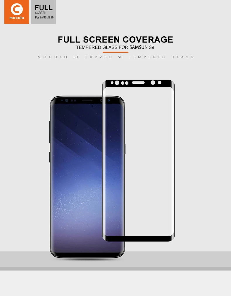 Mocolo 3D стекло для samsung Note 8 Защитная стеклянная пленка для экрана для Galaxy S8 S9 Plus бесплатно роскошный мягкий силиконовый жесткий прозрачный чехол