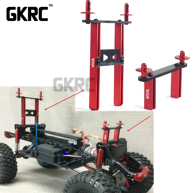 Автомобильная колонка из сплава и углеродного волокна для 1/10 Rc Crawler Car Defender Traxxas Trx4