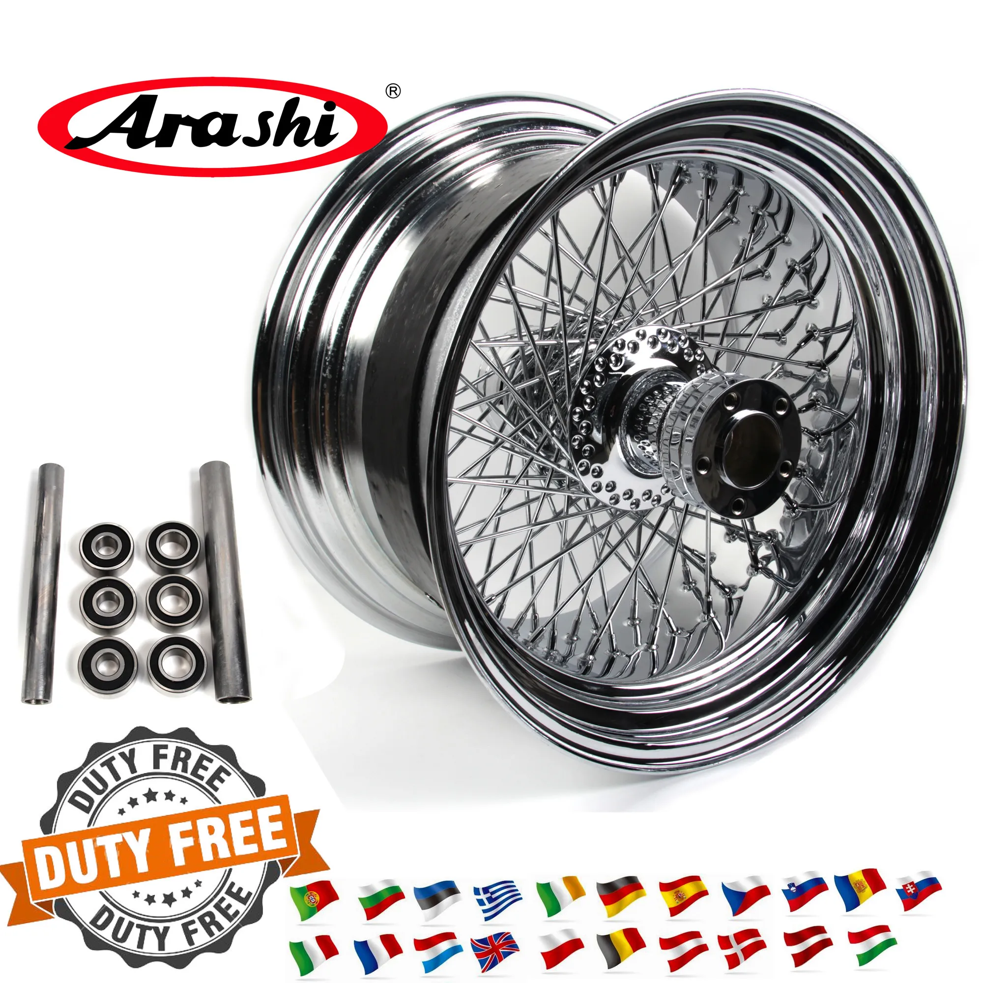 Араши 1" x 10,5" 80 спиц обод колеса задние диски для Harley Davidson Custom Chopper Rigid XL 1200 R SPORTSTER ROADSTAR XR