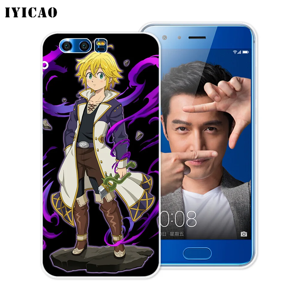 Мягкий силиконовый чехол IYICAO Anime Nanatsu no Taizai для Huawei Y9 Y7 Y6 Prime 2018 Honor 8C 8X 8 9 10 Lite 7X 7C 6A 7A