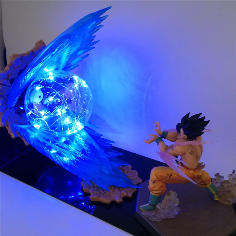Dragon Ball Z Super Goku Vegeta Gogeta лампа с экшн-фигурками Ultra Instinct DIY аниме модель для спальни декоративный ночной Светильник подарки