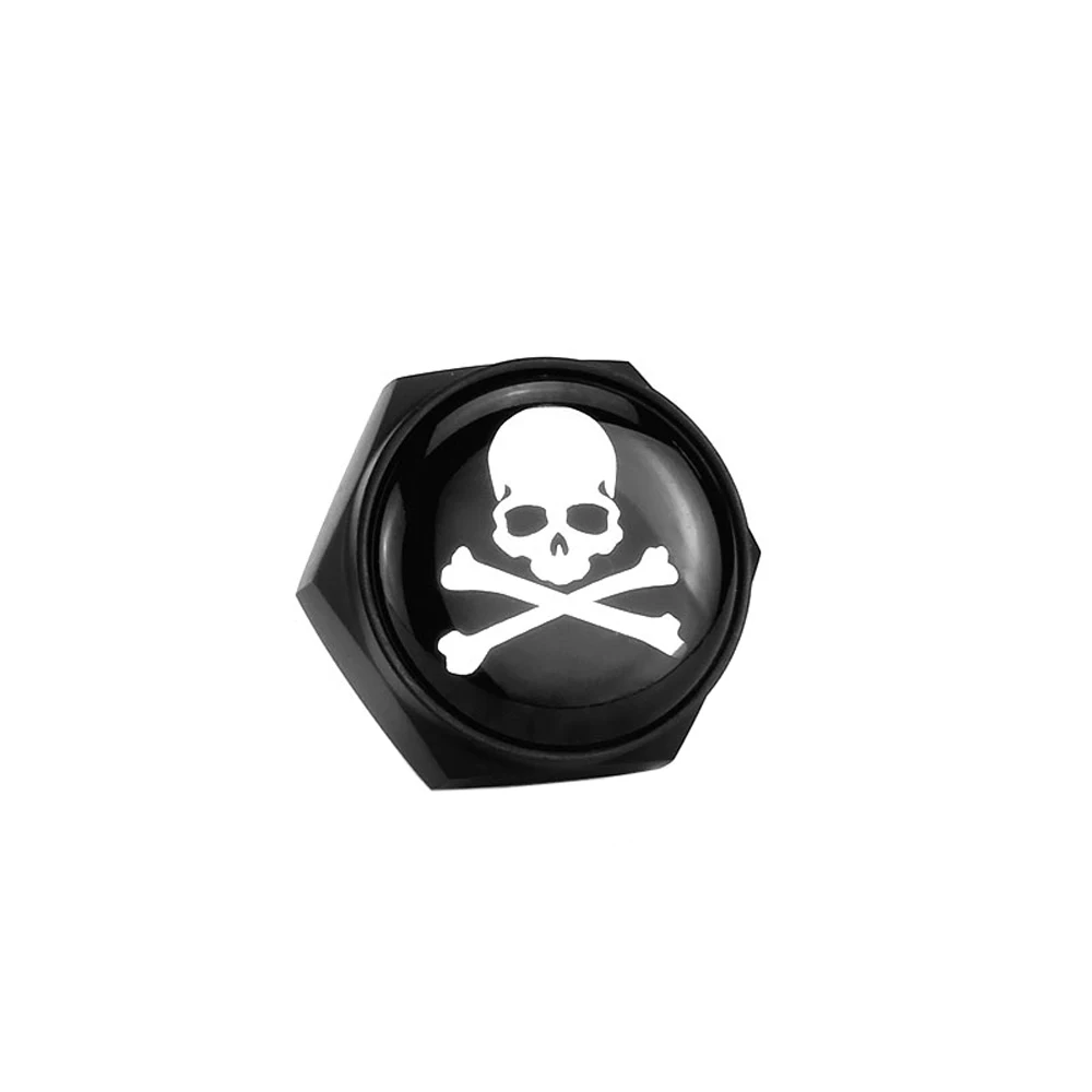Череп логотип номерной знак Болты рамка для Honda CRV Hyundai Toyota RAV4 Nissan Renault Scenic Mitsubishi