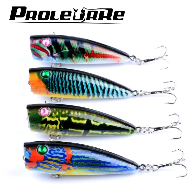 1 шт. воблеры Topwater приманка для рыбной ловли Pescara плавающие попперы приманки 4
