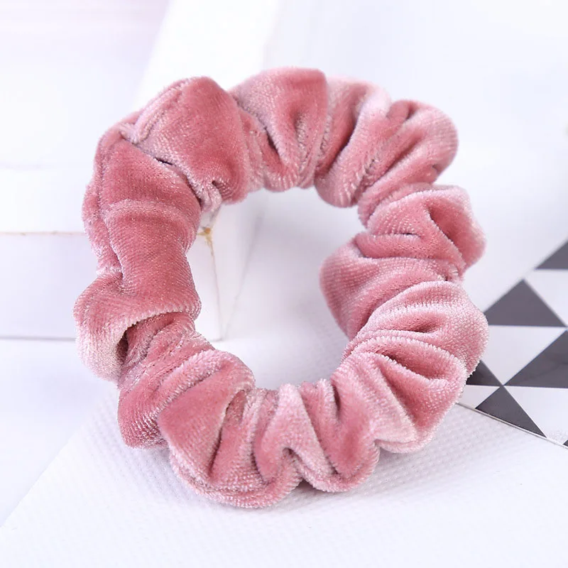 Женская однотонная бархатная резинка для волос 10 цветов|fashion hair accessories|hair