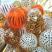 10 pcs 12inch 3 2g animal latex balloons cow tiger zebra paw leopard balloon birthday party helium inflatable globos gifts
