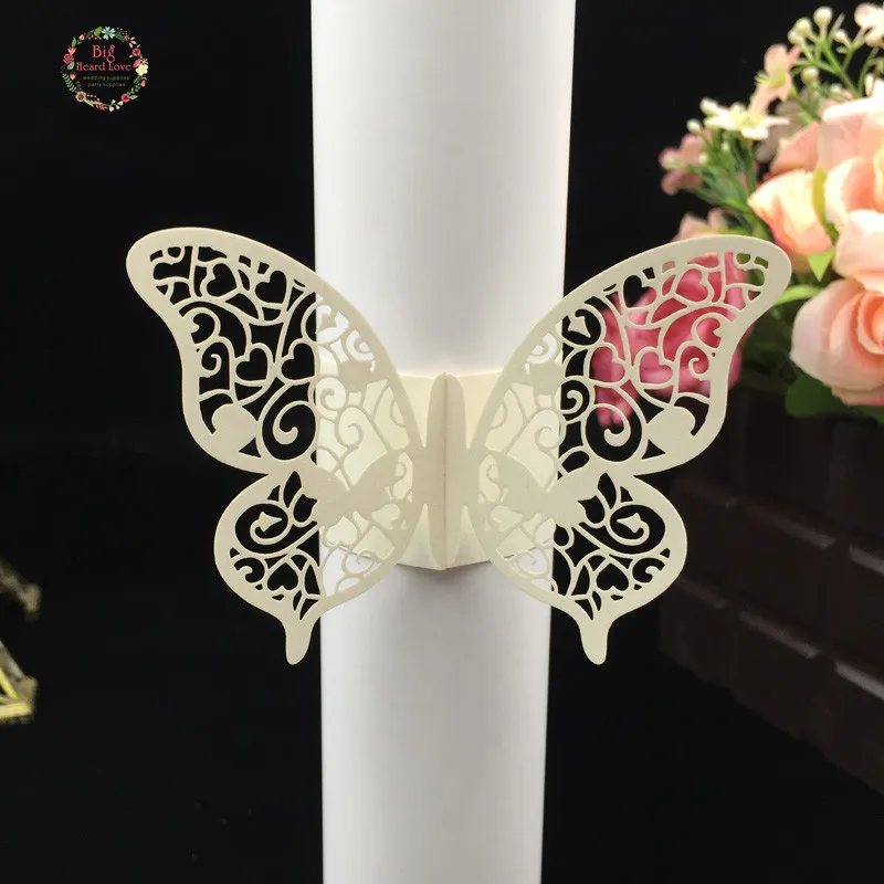 40 шт. держатель для салфеток свадебных салфеток|butterfly napkin rings|for weddingparty favors |