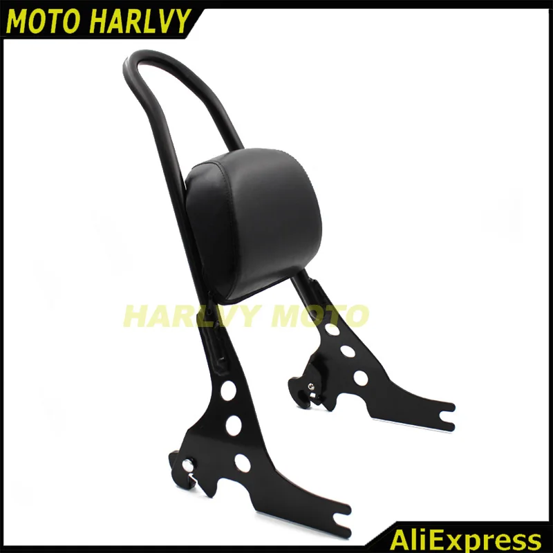 

Motorcycle Luggage Rack Sissy & Bar Rear Passenger Backrest Cushion Pad For Harley Sportster 883 1200 XLH 883R 1200R 1200C