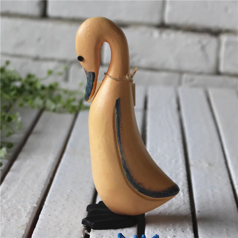 3 шт. творческие милые утки миниатюрные деревянные украшения для дома аксессуары