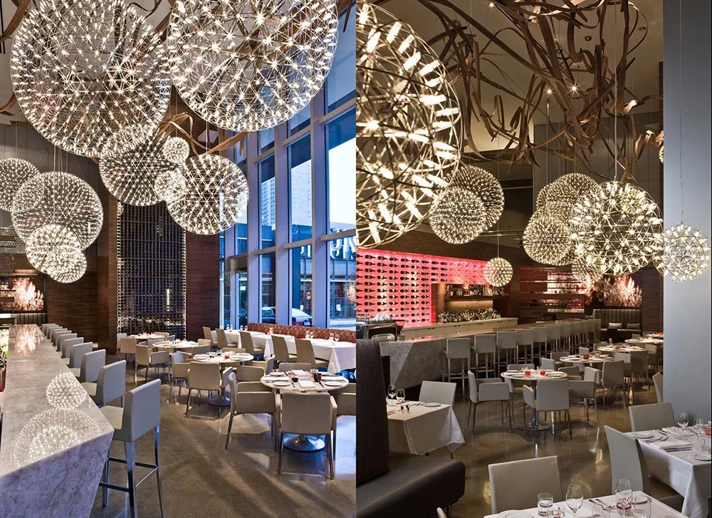Modern Firework Chandelier Loft Large Ball Hotel Hall Pendant LED Lighting Fixture Hanging Lamps Hanglamp Living Room Luminaire | Освещение
