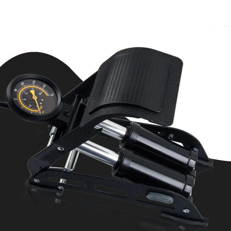 Велосипедный насос ножной высокого давления для воздушных колес велосипеда, электротранспорта, мотоцикла, складной, портативный, мини.