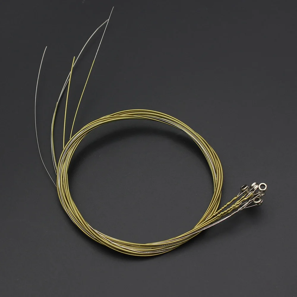 Набор струн для акустической гитары из 6 с покрытием нержавеющей стали и медного