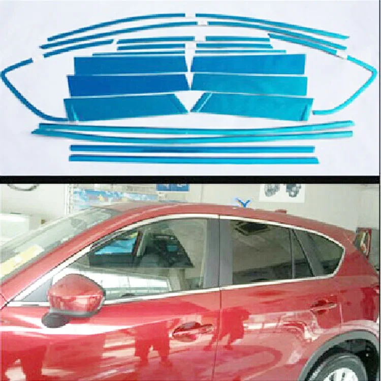 Украшение на окно из нержавеющей стали полоски для автомобиля стиль Mazda CX 5 CX5 2013