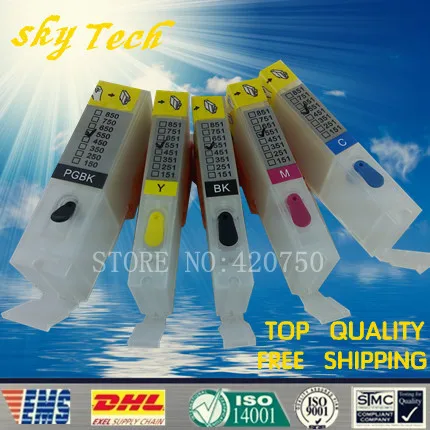 5PK Empty Refillable Cartridge suit for PGI350 CLI351 Suit canon MG5430 MG5530 MG6330 MG6530 MG7130 iP7230 with ARC chip | Компьютеры и