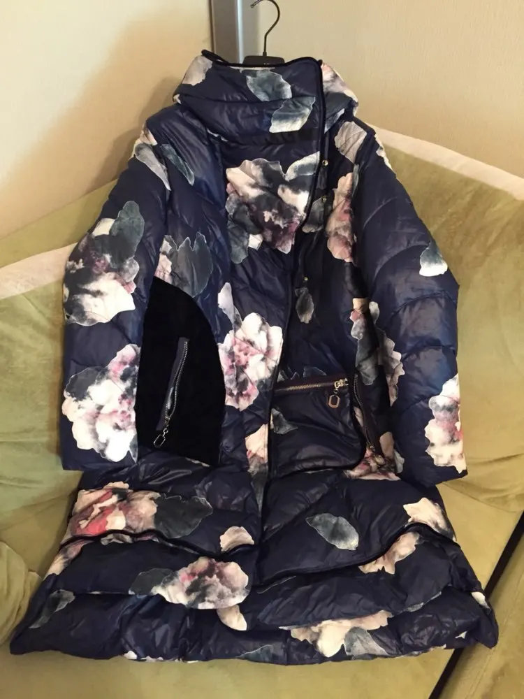 Модный бренд CLJ новый дизайнерский Свободный Повседневный вельветовый пуховик с