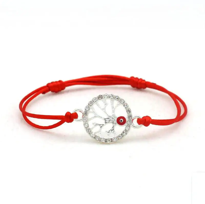 Lucky Red String Rope плетеные браслеты сглаза очарование простой инкрустированный