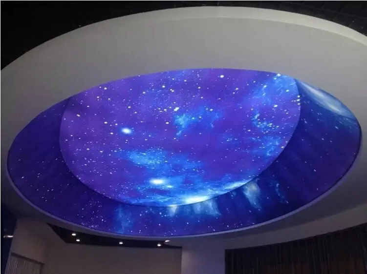 

translucent PVC stretch ceiling Colored film hotel decoration customized