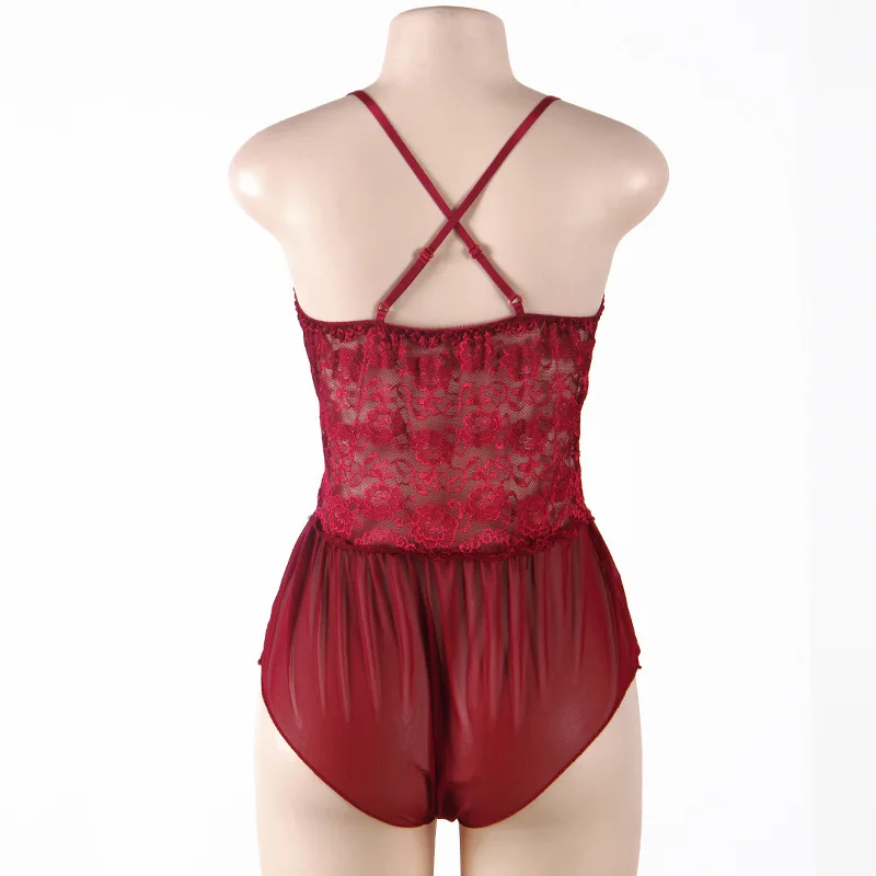 5XL белье Babydoll сексуальный плюс Размеры Лето ТЕДДИ износ сна полиэстер Ночные