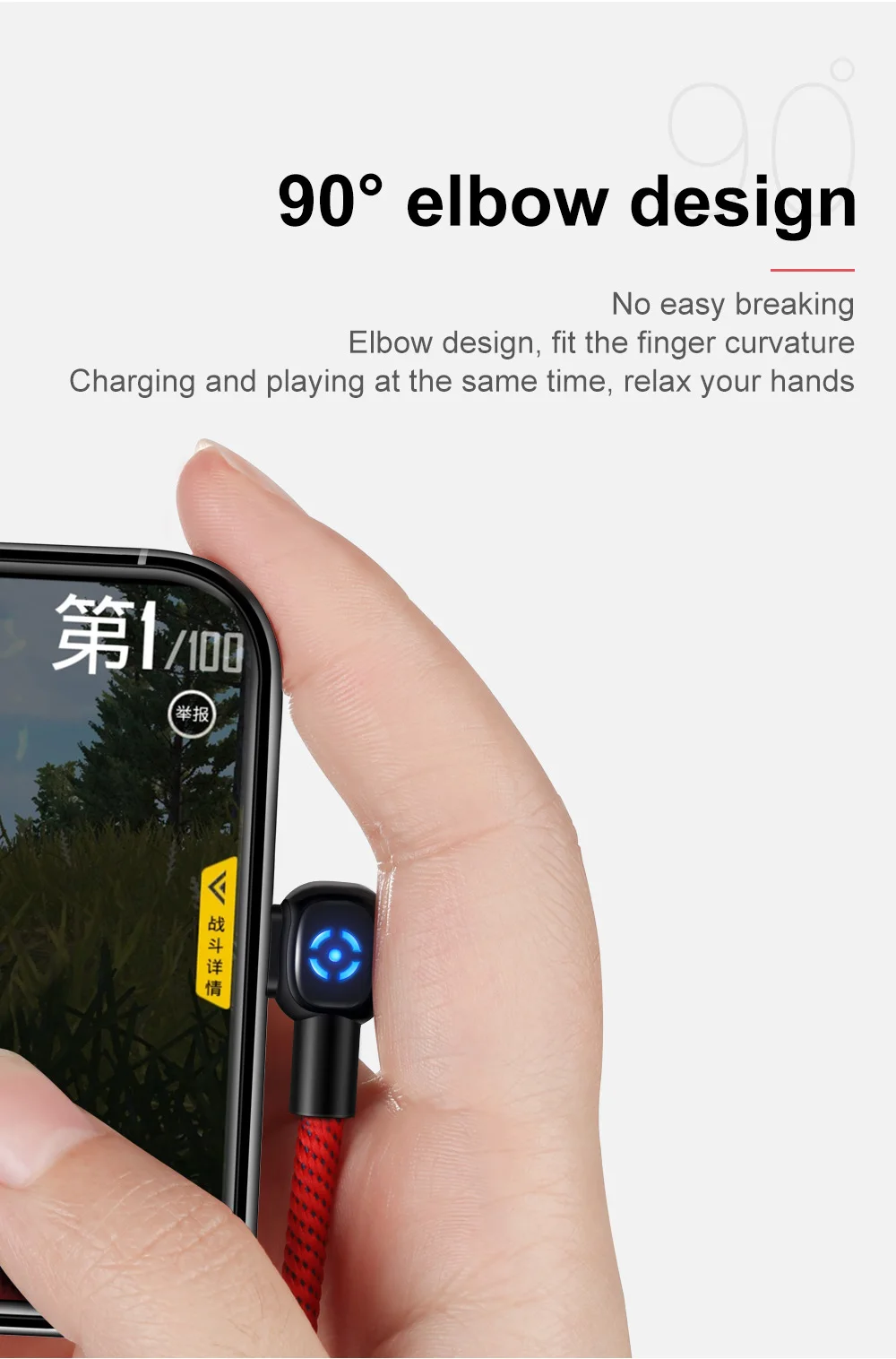 Mcdodo автоматическое отключение для зарядного устройства lightning Кабель Быстрая зарядка данных USB шнур для iPhone X XR XS Max 8 7 6 Plus светодиодный локоть игры