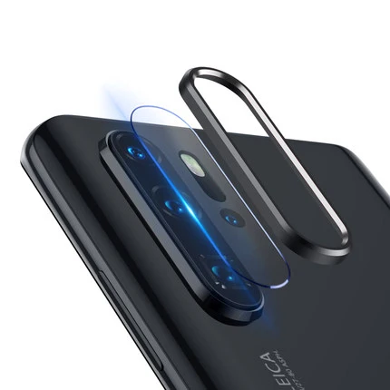 Black with Glass Для huawei P30 Pro защита для экрана камеры+ задняя защита объектива Кольцо чехол для huawei P20 Pro задняя 2 в 1 6D закаленное стекло - Цвет: Black with Glass