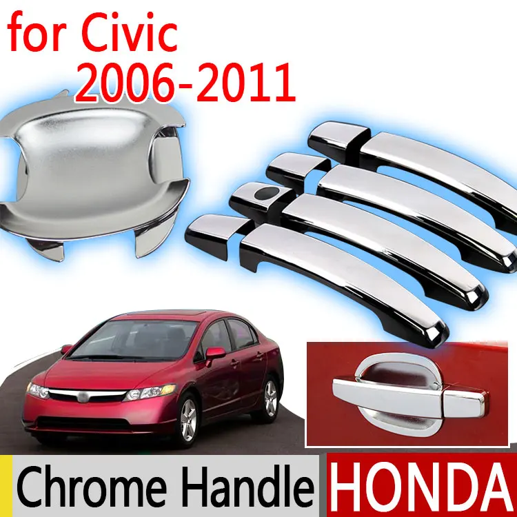Комплект хромированной обшивки ручки двери для Honda Civic 2006 2011 комплект из 4