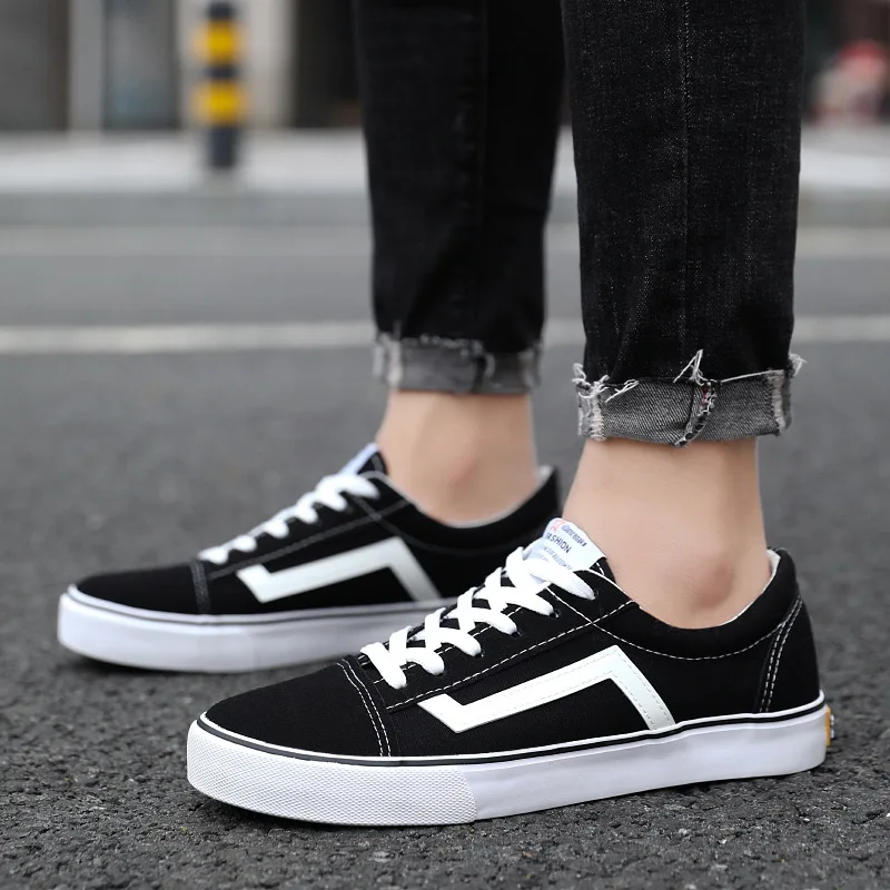 2019 Spring Autumn Black White Shoes Men Casual Male Sneakers Cool Street Brand Man Footwear Zapatos De Hombre | Обувь