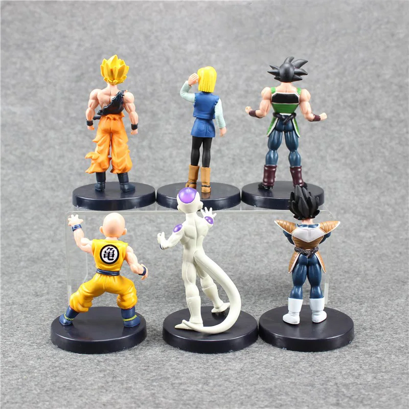 6pc/set Dragon Ball PVC Action Figure Toy Anime Super Saiyan Goku Vegeta Gohan Piccolo Cell Buerma Collection Display Brinquedos | Игрушки и