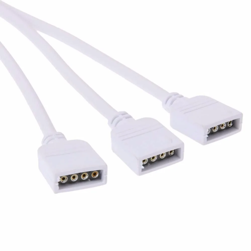 2 шт./упаковка светодиодные RGB разветвители 4 контакта от 1 до 3
