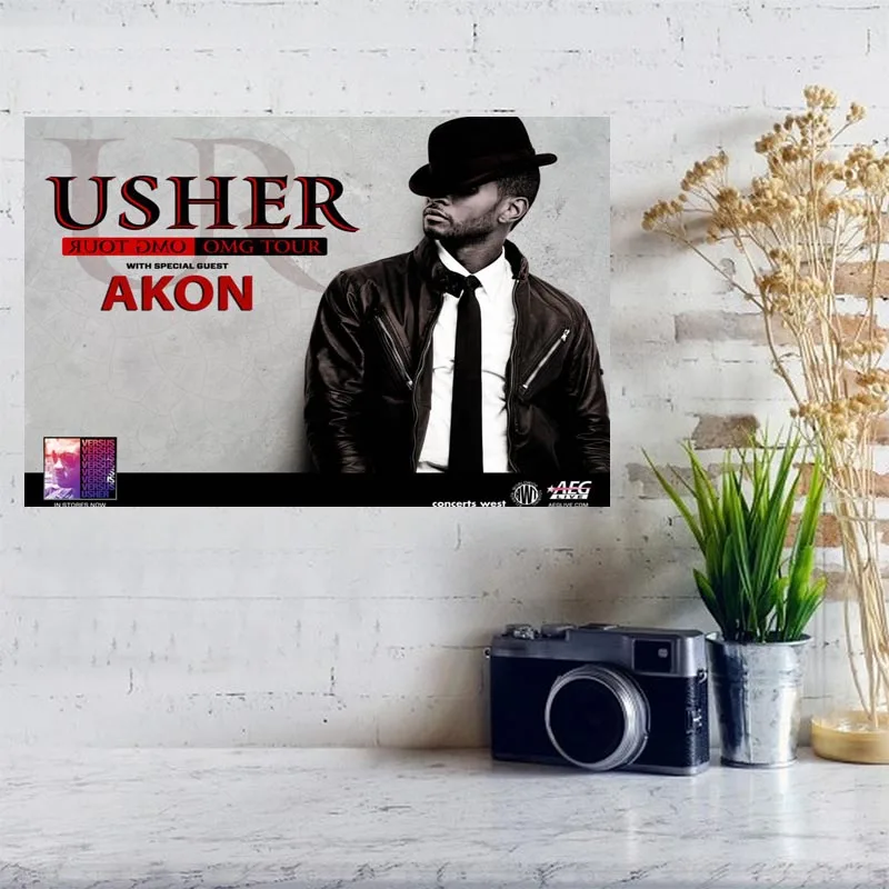 Изготовленный На Заказ Akon художественный плакат на холсте светильник Холст дома