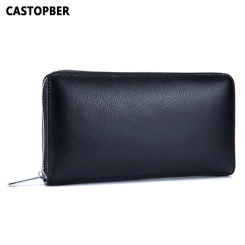 RFID Блокировка держатель карты бумажник для мужчин спилок кожаный модный кошелек