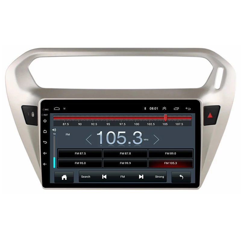 9 дюймов Автомобильный dvd плеер на основе Android для Citroen Elysee peugeot 301 2014 gps BT Радио