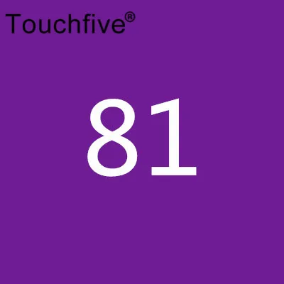 81 TOUCHFIVE дополнительный цвет двойная головка художественные маркеры Кисть ручка на спиртовой основе эскизные маркеры манга ручки для рисования товары для рукоделия - Цвет: 81