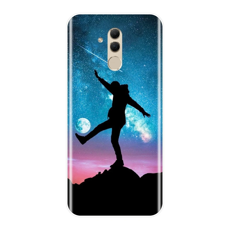 Мягкий чехол для телефона Huawei Mate 7 8 9 10 20 Lite Силиконовый Забавный с изображением