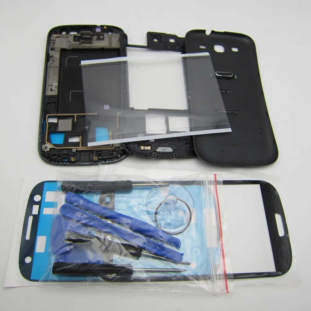 Для samsung Galaxy S3 SIII I9300 полный запчасти для ремонта жилья сенсорный ЖК экран